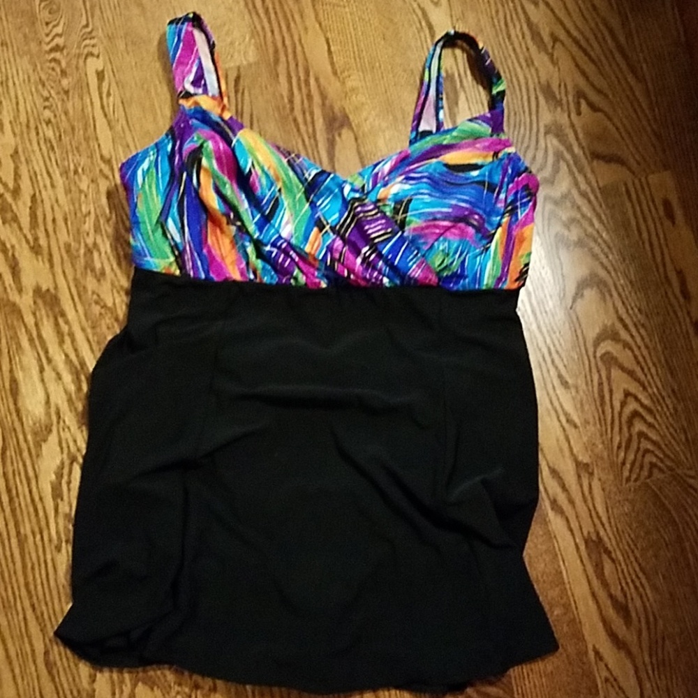 Studio works plus size one piece swim suit